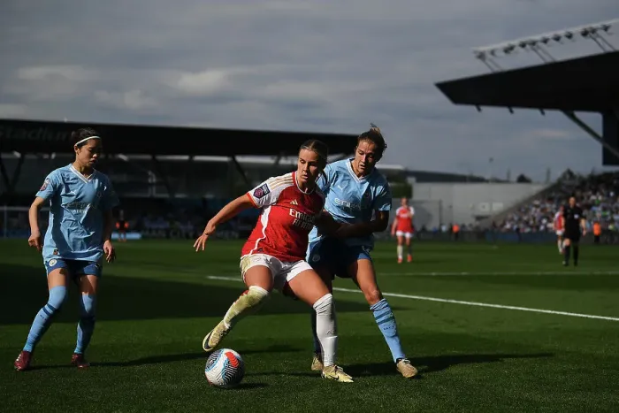 Framed Print : Manchester City v Arsenal FC - Barclays Women´s Super League Manchester City v Arsenal FC - Barclays Women´s Super League