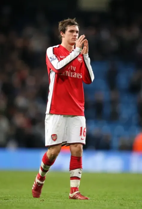 Framed Print : Manchester City's 3-0 Victory Over Arsenal: Aaron Ramsey in the Carling Cup 5th Round, December 2009
