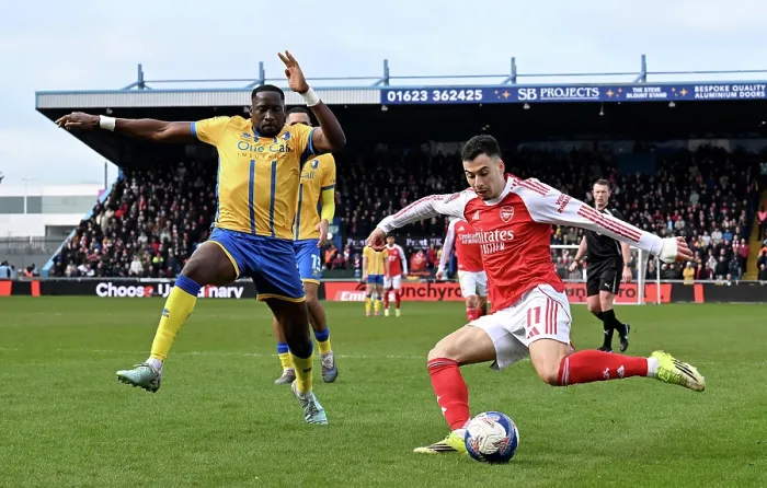 Framed Print : Mansfield Town v Arsenal - Emirates FA Cup Fifth Round Framed Print : Mansfield Town v Arsenal - Emirates FA Cup Fifth Round