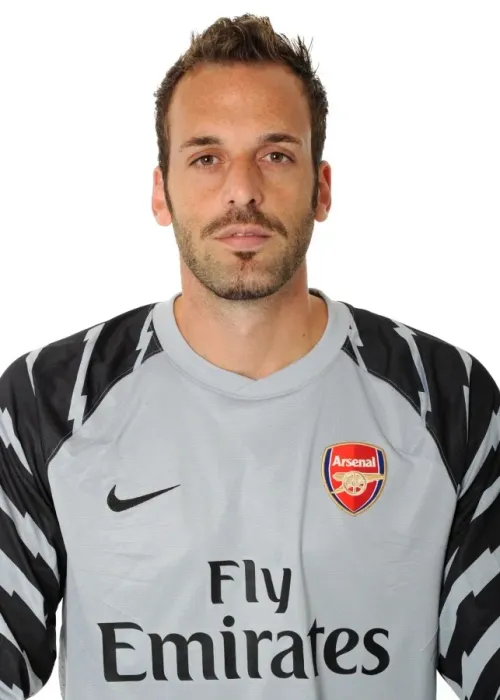 Framed Print : Manuel Almunia at Arsenal 1st Team Photocall and Membersday, Emirates Stadium (2010)
