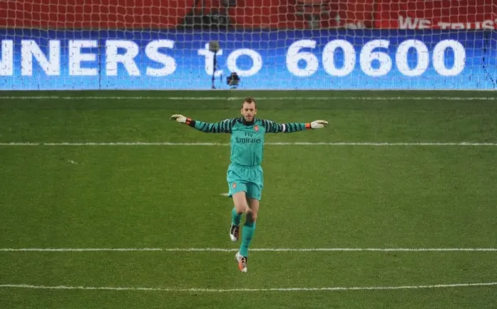 Framed Print : Manuel Almunia (Arsenal). Arsenal 5: 0 Leyton Orient, FA Cup Fifth Round Replay