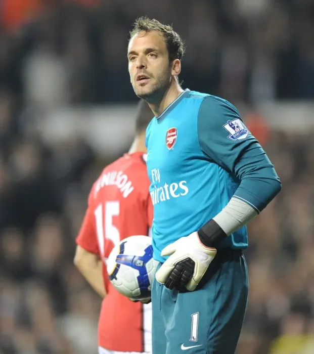 Framed Print : Manuel Almunia (Arsenal). Tottenham Hotspur 2: 1 Arsenal, Barclays Premier League