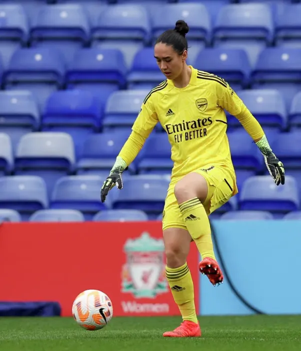Framed Print : Manuela Zinsberger's Stellar Performance: Arsenal vs. Liverpool, FA Women's Super League