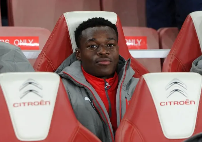 Framed Print : Marc Bola: Arsenal's Ready-to-Rise Star in EFL Cup Clash vs. Reading