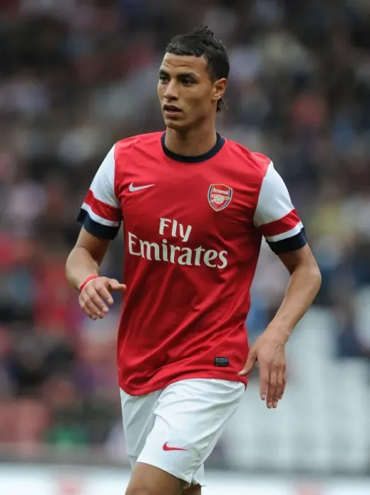 Framed Print : Marouane Chamakh in Action: Arsenal vs. Anderlecht, 2012-13 Pre-Season