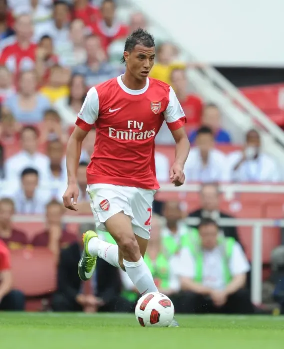 Framed Print : Marouane Chamakh (Arsenal). Arsenal 1: 1 AC Milan. Emirates Cup, pre season Framed Print : Marouane Chamakh (Arsenal). Arsenal 1: 1 AC Milan. Emirates Cup, pre season
