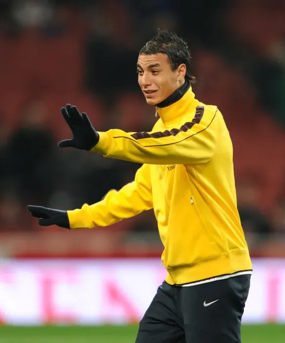 Framed Print : Marouane Chamakh (Arsenal). Arsenal 3: 0 Ipswich Town. Carling Cup, semi final 2nd leg