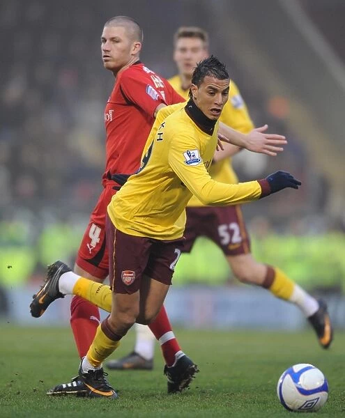 Marouane Chamakh (Arsenal) Ben Chorley (Orient). Leyton Orient 1: 1 Arsenal