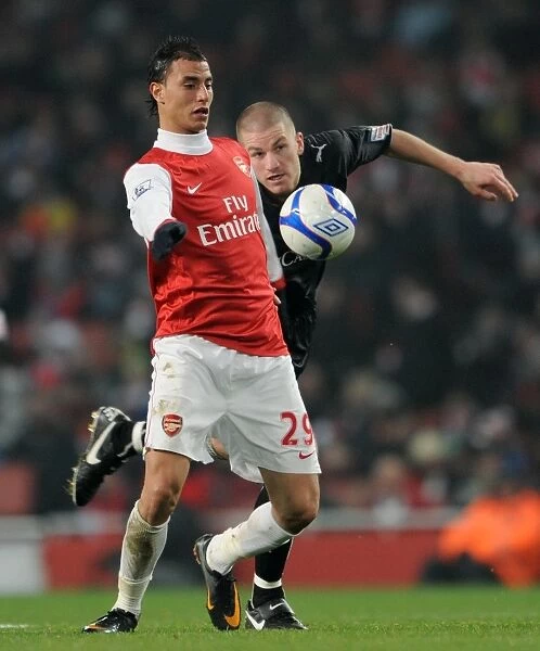 Marouane Chamakh (Arsenal) Ben Chorley (Orient). Arsenal 5: 0 Leyton Orient