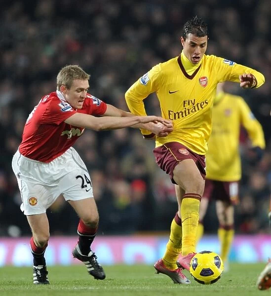 Marouane Chamakh (Arsenal) Darren Fletcher (Man Utd). Manchester United 1: 0 Arsenal