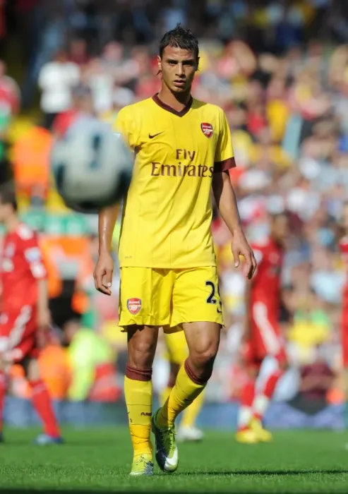 Framed Print : Marouane Chamakh (Arsenal). Liverpool 1: 1 Arsenal, Barclays Premier League Framed Print : Marouane Chamakh (Arsenal). Liverpool 1: 1 Arsenal, Barclays Premier League