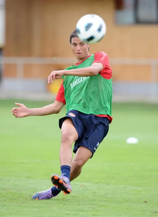Framed Print : Marouane Chamakh at Arsenal Pre-Season Training, Austria 2010