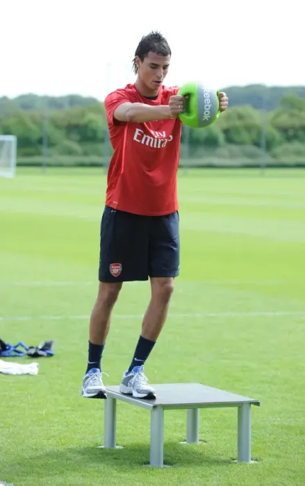 Framed Print : Marouane Chamakh Training at Arsenal Football Club, London Colney