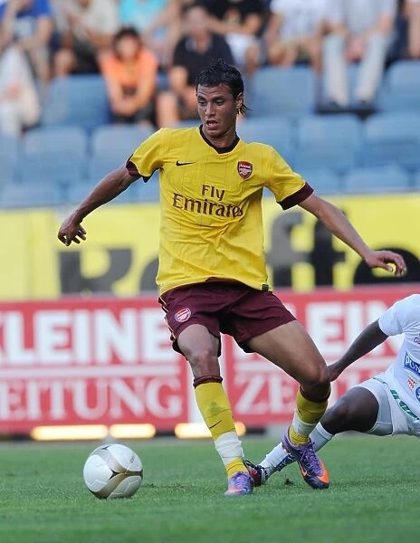 Marouane Chamakh's Dominant Performance: Arsenal Crushes Sturm Graz 4-0, Austria 2010