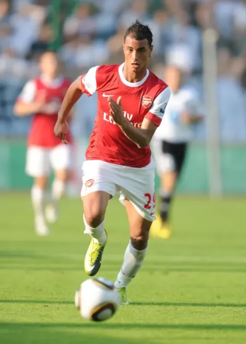 Framed Print : Marouane Chamakh's Heroics: Arsenal's Comeback Win Against Legia Warsaw (7 / 8 / 2010)