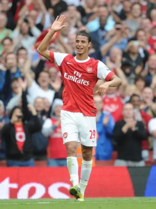 Framed Print : Marouane Chamakh's Sixth Goal: Arsenal's 6-0 Crush of Blackpool