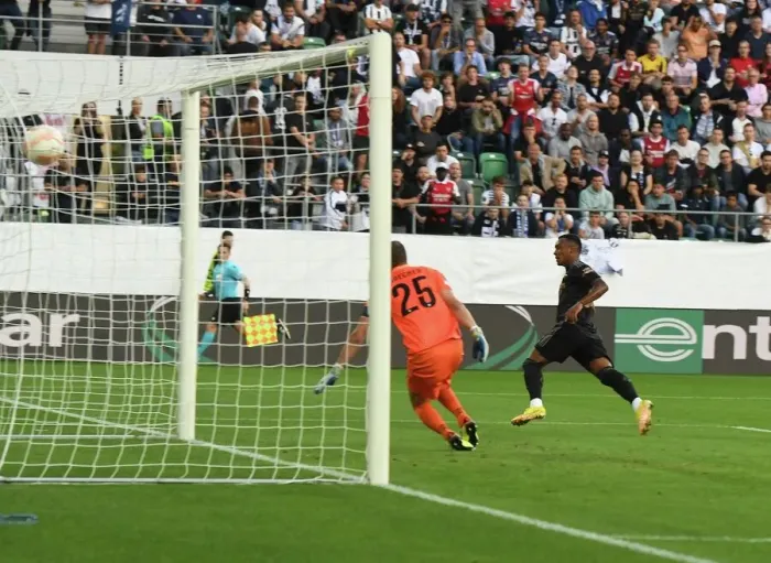 Framed Print : Marquinhos Scores First Arsenal Goal in 2022-23 UEFA Europa League: FC Zurich vs Arsenal