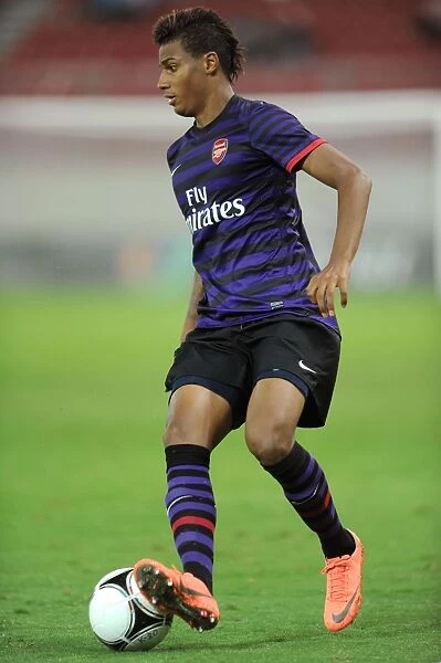 Martin Angha of Arsenal in Action against Olympiacos in the NextGen Series, Athens 2012