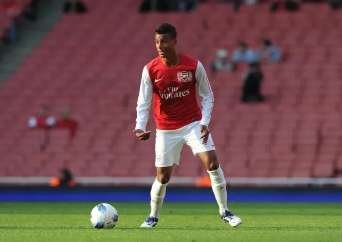 Framed Print : Martin Angha (Arsenal). Arsenal U18 1: 0 Chelsea U18. Friendly Match. Emirates Stadium, 23  /  10  /  11