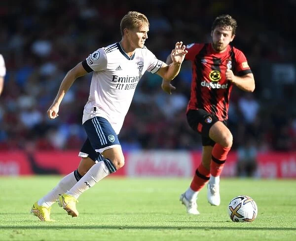 Martin Odegaard in Action: AFC Bournemouth vs. Arsenal FC, Premier League 2022-23