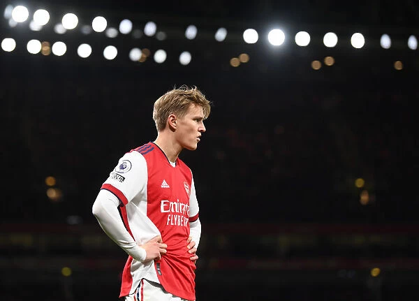 Martin Odegaard: In Action for Arsenal vs. Wolverhampton Wanderers, Premier League 2021-22