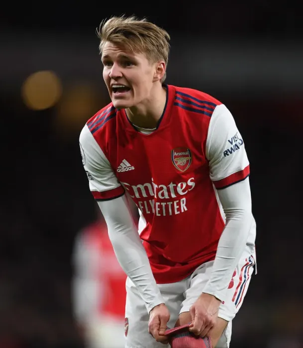 Framed Print : Martin Odegaard in Action: Arsenal vs. Wolverhampton Wanderers, Premier League 2021-22