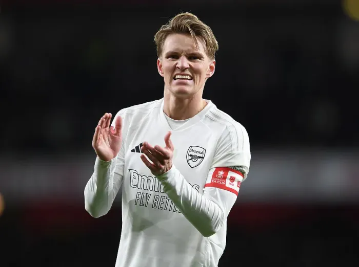 Framed Print : Martin Odegaard in Action: Arsenal vs Liverpool - Emirates FA Cup Third Round, 2023-24 Framed Print : Martin Odegaard in Action: Arsenal vs Liverpool - Emirates FA Cup Third Round, 2023-24