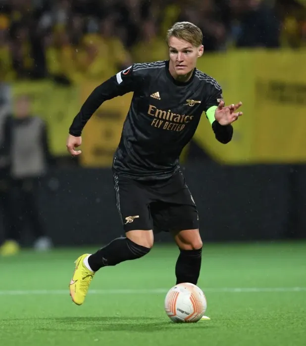 Framed Print : Martin Odegaard: Arsenal's Radiant Norwegian Star Dazzles in Europa League Battle against Bodø / Glimt