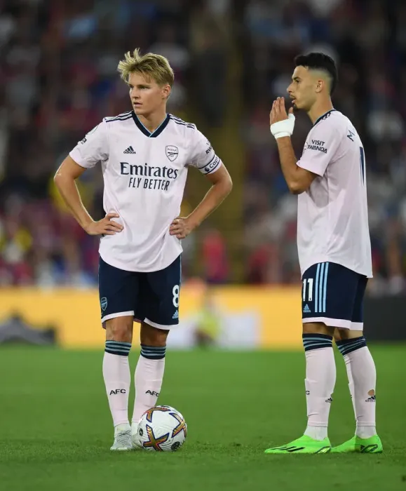 Framed Print : Martin Odegaard and Gabriel Martinelli in Action: Crystal Palace vs. Arsenal, Premier League 2022-23 Framed Print : Martin Odegaard and Gabriel Martinelli in Action: Crystal Palace vs. Arsenal, Premier League 2022-23