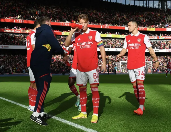 Framed Print : Martin Odegaard Gears Up: Arsenal vs. Nottingham Forest Showdown (2022-23)