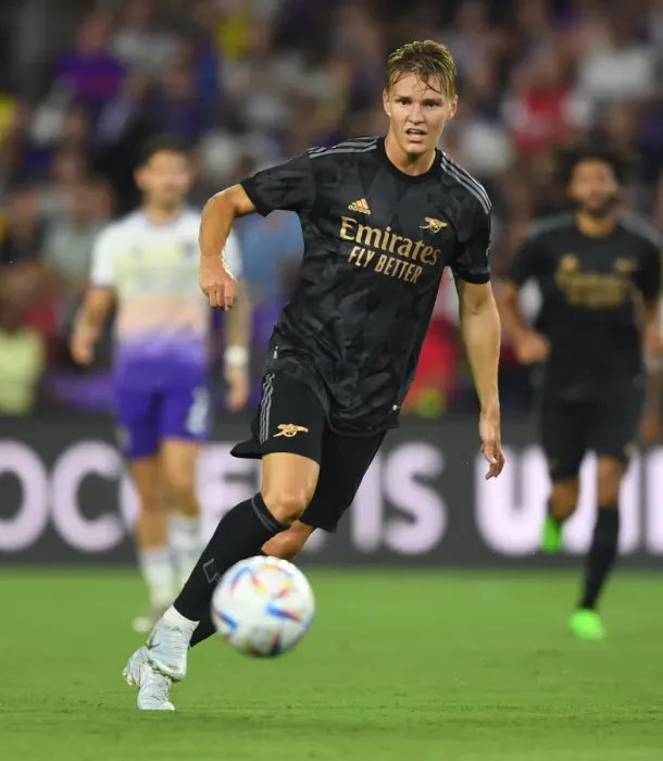 Framed Print : Martin Odegaard Leads Arsenal in Pre-Season Clash against Orlando City SC