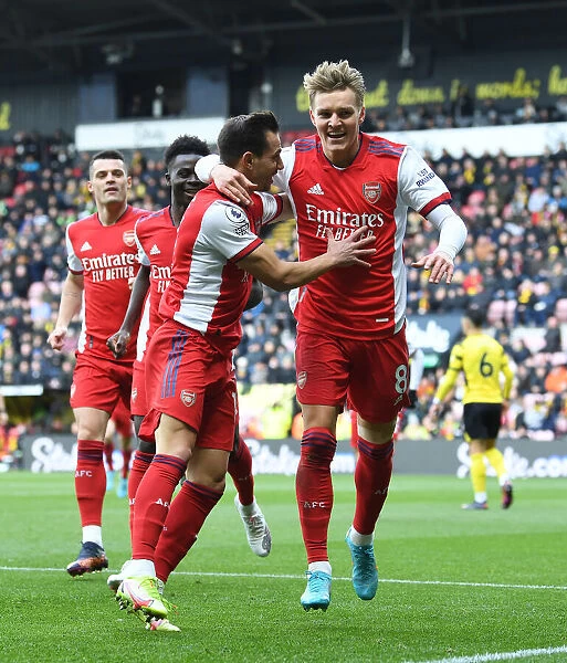 Martin Odegaard Scores for Arsenal: Watford vs Arsenal, Premier League 2021-22