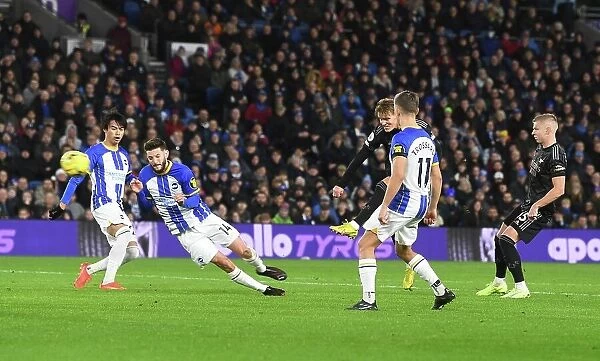 Martin Odegaard Scores Arsenal's Second Goal: Arsenal FC vs. Brighton & Hove Albion, Premier League 2022-23