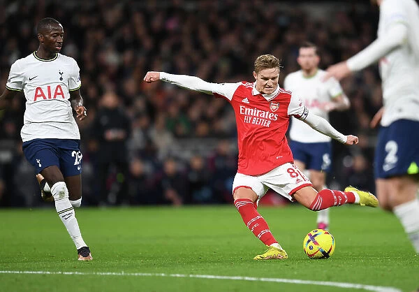 Martin Odegaard Scores Arsenal's Second Goal: Tottenham Hotspur vs Arsenal, Premier League 2022-23