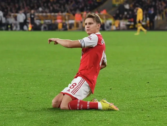 Framed Print : Martin Odegaard Scores the Decisive Goal: Arsenal's Triumph over Wolverhampton Wanderers in the Premier League 2022-23 Framed Print : Martin Odegaard Scores the Decisive Goal: Arsenal's Triumph over Wolverhampton Wanderers in the Premier League 2022-23