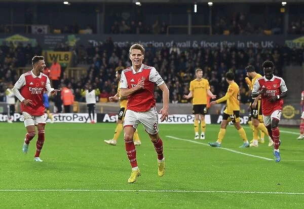 Martin Odegaard Scores First Arsenal Goal: Arsenal Secures Victory Over Wolverhampton Wanderers in 2022-23 Premier League