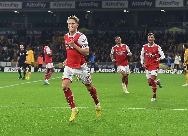 Martin Odegaard Scores First Arsenal Goal: Arsenal's Triumph Over Wolverhampton Wanderers in the 2022-23 Premier League