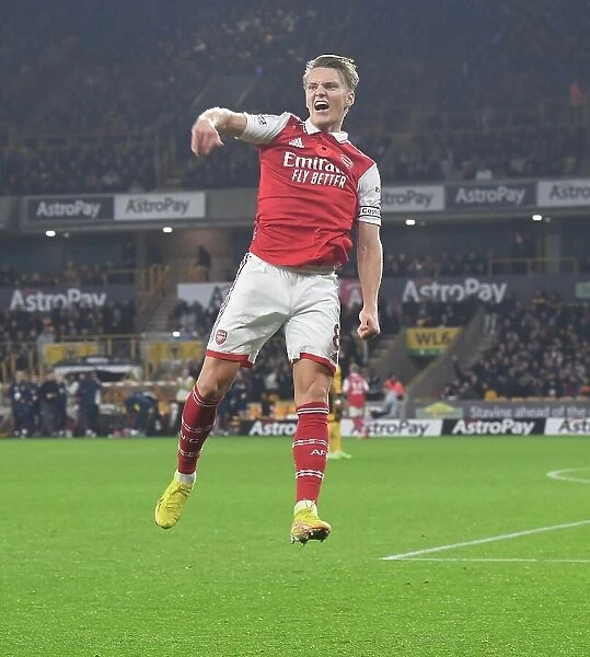Martin Odegaard Scores First Arsenal Goal: Arsenal Secures Victory Over Wolverhampton Wanderers in Premier League 2022-23