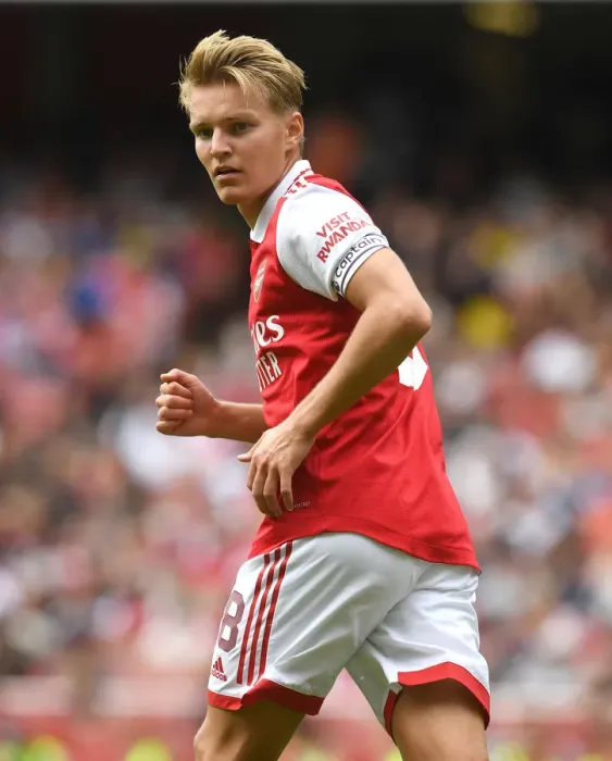 Framed Print : Martin Odegaard Shines: Arsenal's Dominant Display against Sevilla in Emirates Cup 2022