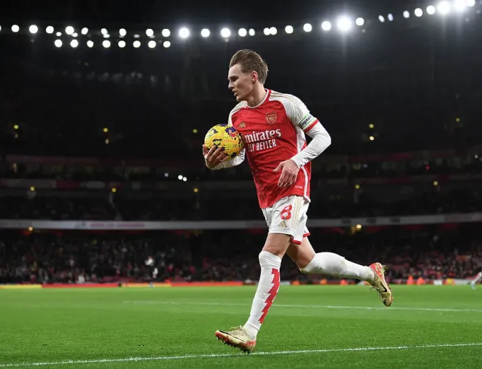 Framed Print : Martin Odegaard Shines: Arsenal's Dominant Victory Over West Ham United (2023-24) Framed Print : Martin Odegaard Shines: Arsenal's Dominant Victory Over West Ham United (2023-24)