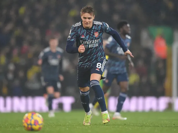 Framed Print : Martin Odegaard Shines: Arsenal's Victory Over Norwich City in Premier League Framed Print : Martin Odegaard Shines: Arsenal's Victory Over Norwich City in Premier League