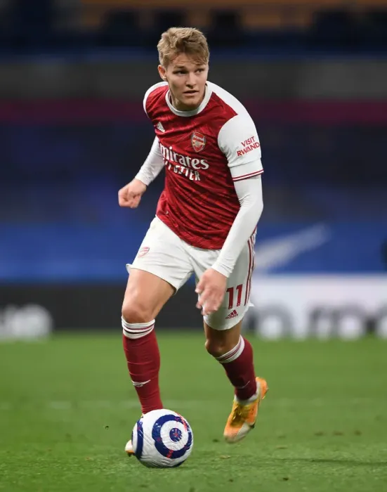 Framed Print : Martin Odegaard at Stamford Bridge: Chelsea vs. Arsenal, Premier League 2020-21 (Behind Closed Doors) Framed Print : Martin Odegaard at Stamford Bridge: Chelsea vs. Arsenal, Premier League 2020-21 (Behind Closed Doors)