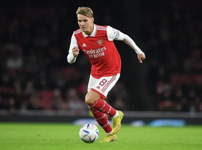 Framed Print : Martin Odegaard's Brilliant Performance: Arsenal Outshines Juventus (2022-23) Framed Print : Martin Odegaard's Brilliant Performance: Arsenal Outshines Juventus (2022-23)