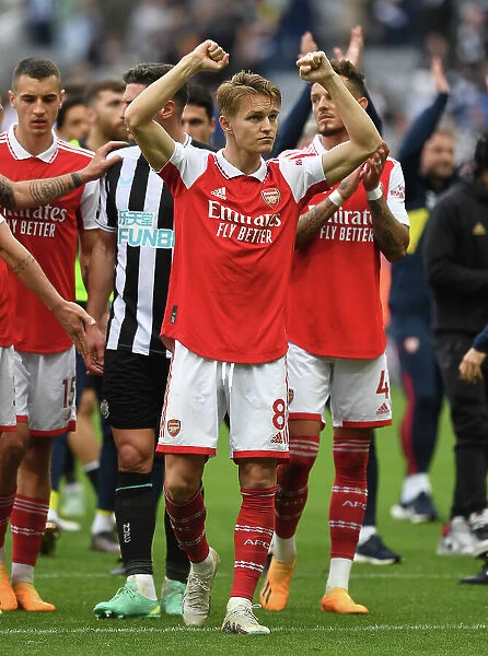 Martin Odegaard's Celebration: Arsenal Secures Victory over Newcastle United in Premier League