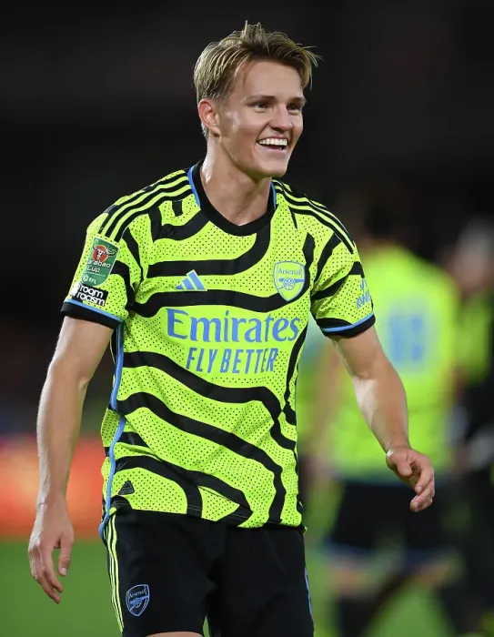 Framed Print : Martin Odegaard's Emotional Reaction: Arsenal's Heartbreaking Exit in Carabao Cup at Brentford Framed Print : Martin Odegaard's Emotional Reaction: Arsenal's Heartbreaking Exit in Carabao Cup at Brentford