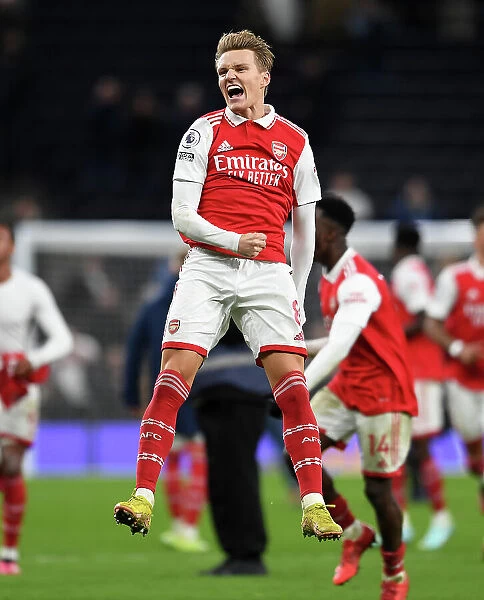 Martin Odegaard's Euphoria: Arsenal's Triumph Over Tottenham Hotspur in the Premier League (January 2023)