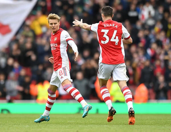 Martin Odegaard's Goal: Arsenal Secures Victory Against Brighton & Hove Albion (April 2022)