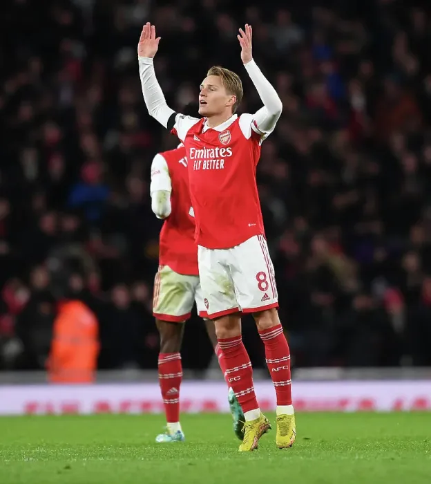 Framed Print : Martin Odegaard's Standout Display: Arsenal Triumphs Over West Ham United in Holiday Clash Framed Print : Martin Odegaard's Standout Display: Arsenal Triumphs Over West Ham United in Holiday Clash