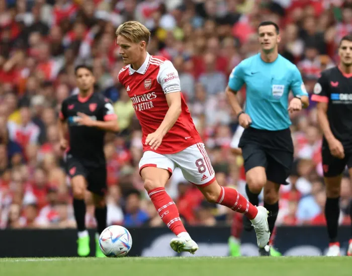 Framed Print : Martin Odegaard's Standout Performance: Arsenal Triumphs Over Sevilla in Emirates Cup 2022 Framed Print : Martin Odegaard's Standout Performance: Arsenal Triumphs Over Sevilla in Emirates Cup 2022