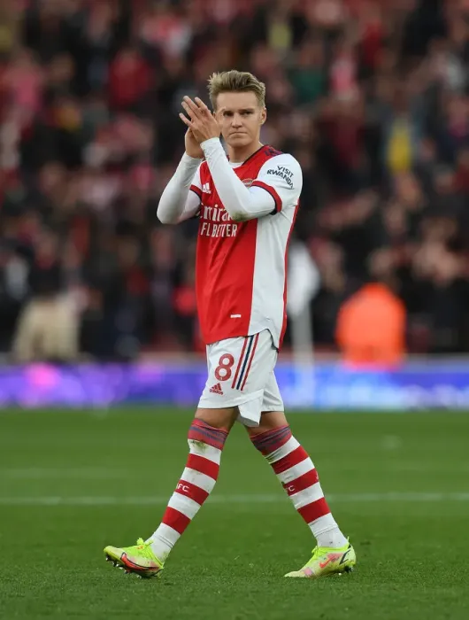 Framed Print : Martin Odegaard's Triumphant Celebration: Arsenal's Victory over Watford (2021-22) - Arsenal Fans Rejoice Framed Print : Martin Odegaard's Triumphant Celebration: Arsenal's Victory over Watford (2021-22) - Arsenal Fans Rejoice